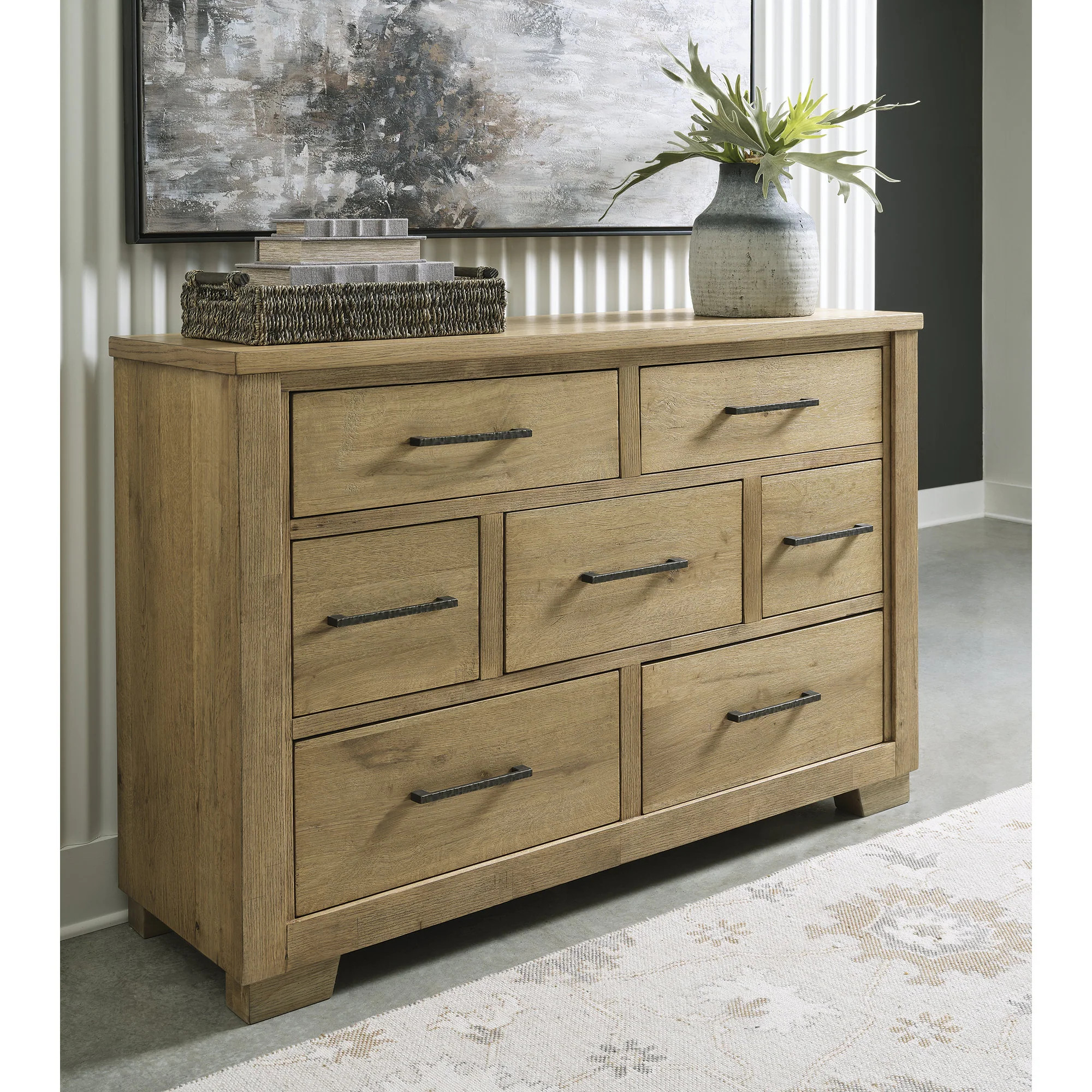 Signature Design by Ashley Galliden Light Brown Dresser | Bed Bath & Beyond