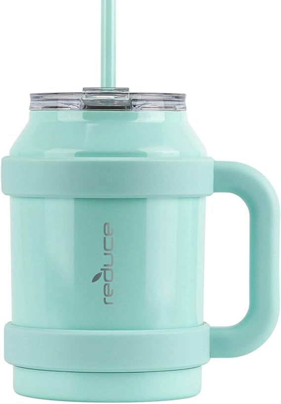 Reduce Tumbler Mug, 50 oz – Stainless Steel Insulated Mug with Handle and Lid and Straw, 36 Hou... | Amazon (US)