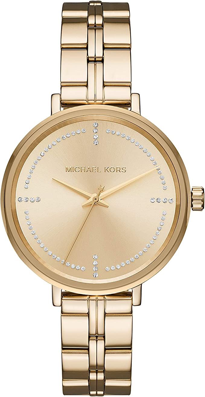 Michael Kors Bridgette Stainless Steel Watch With Glitz Accents | Amazon (US)
