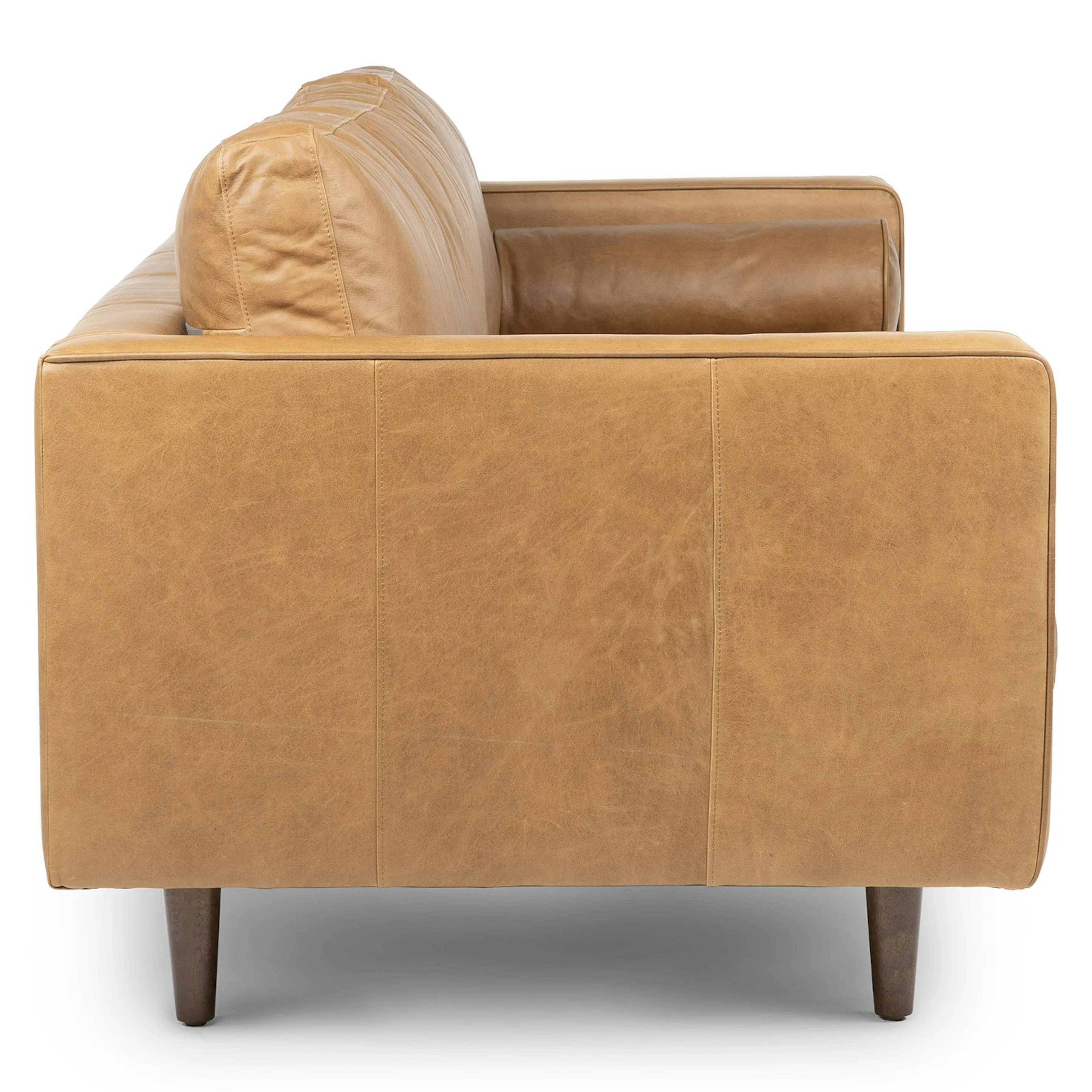 Sven 88" Tufted Leather Sofa - Charme Tan | Article