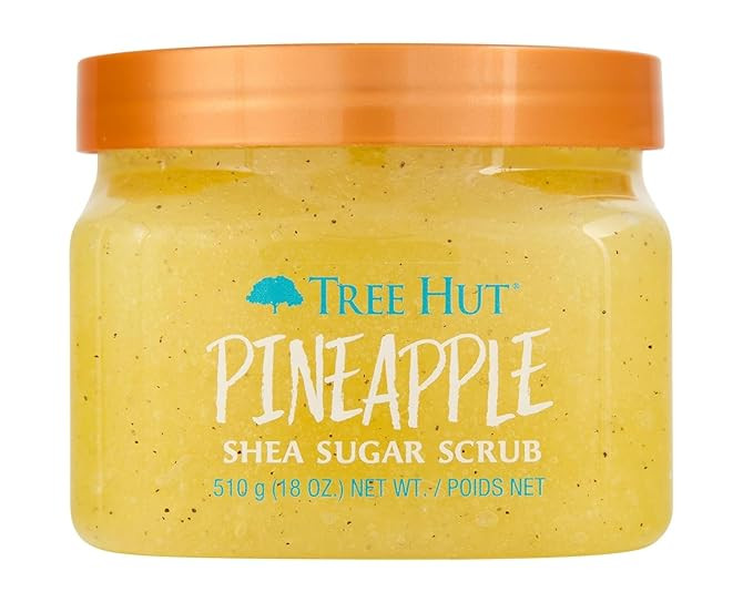 Tree Hut Pineapple Shea Sugar Scrub, Exfoliating, Hydrating & Moisturizing Body Scrub with Shea B... | Amazon (US)