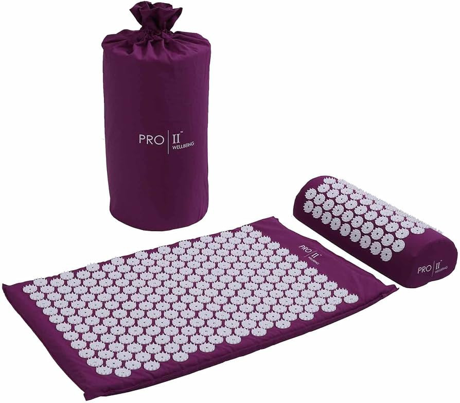 PRO 11 WELLBEING Acupressure Mat and Pillow Set with Carry Bag | Amazon (UK)