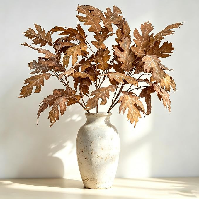 Thewe 3 Pcs Fake Leaves 35.4 Inch Fake Plants Vintage Branches for Vase Filler, Artificial Flower... | Amazon (US)