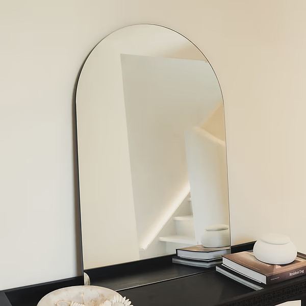 Edge - Frameless Arched Modern Mirror 90cm x 60cm | William Wood
