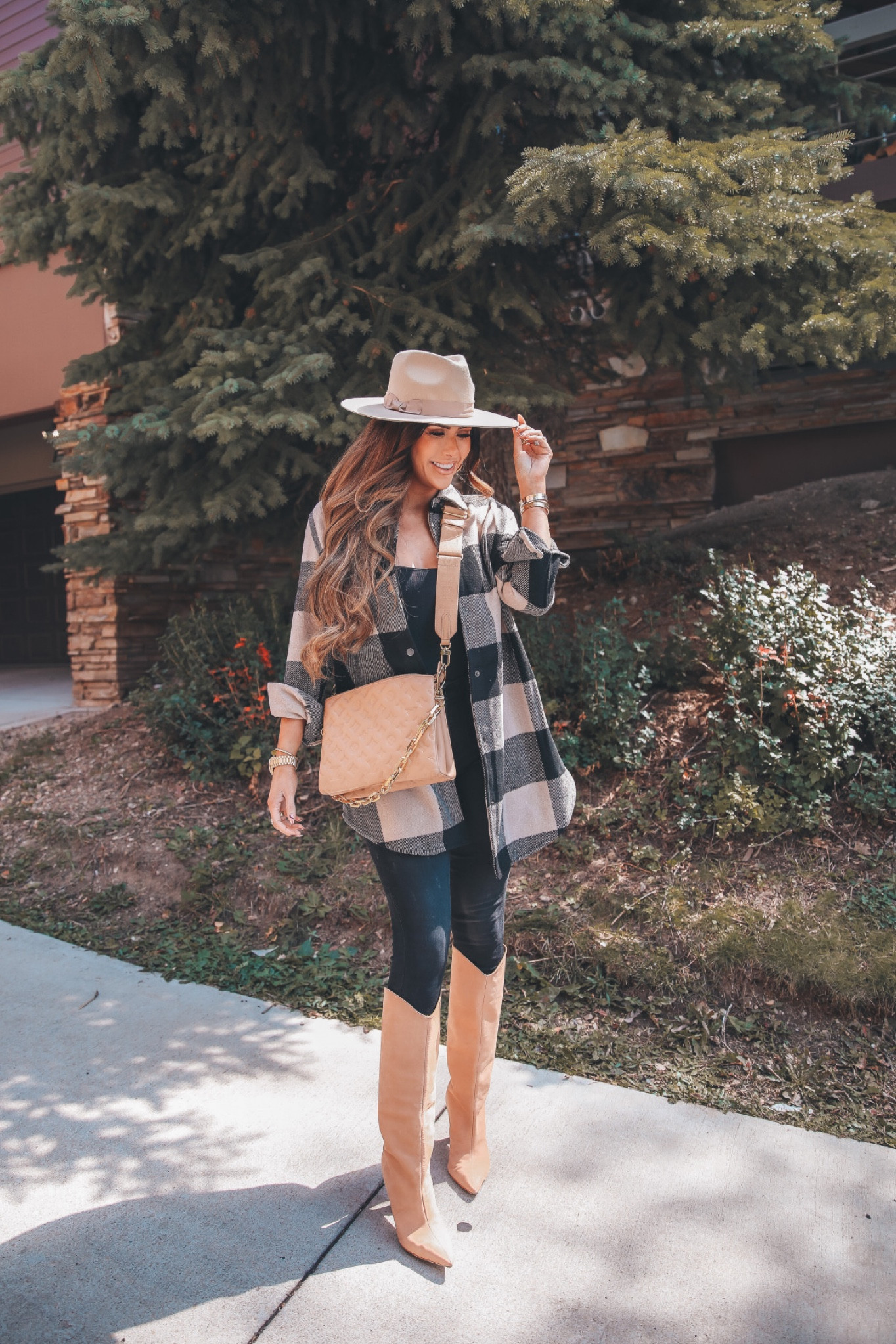 Fall Fashion, Fall Outfit Ideas, Fall Shacket, Steve Madden, Fall Boots, Fall Hat, Steve Madden Shacket, Schutz Boots, Fedora Hat, Lack of Color Hat, Emily Ann Gemma

#LTKSeasonal