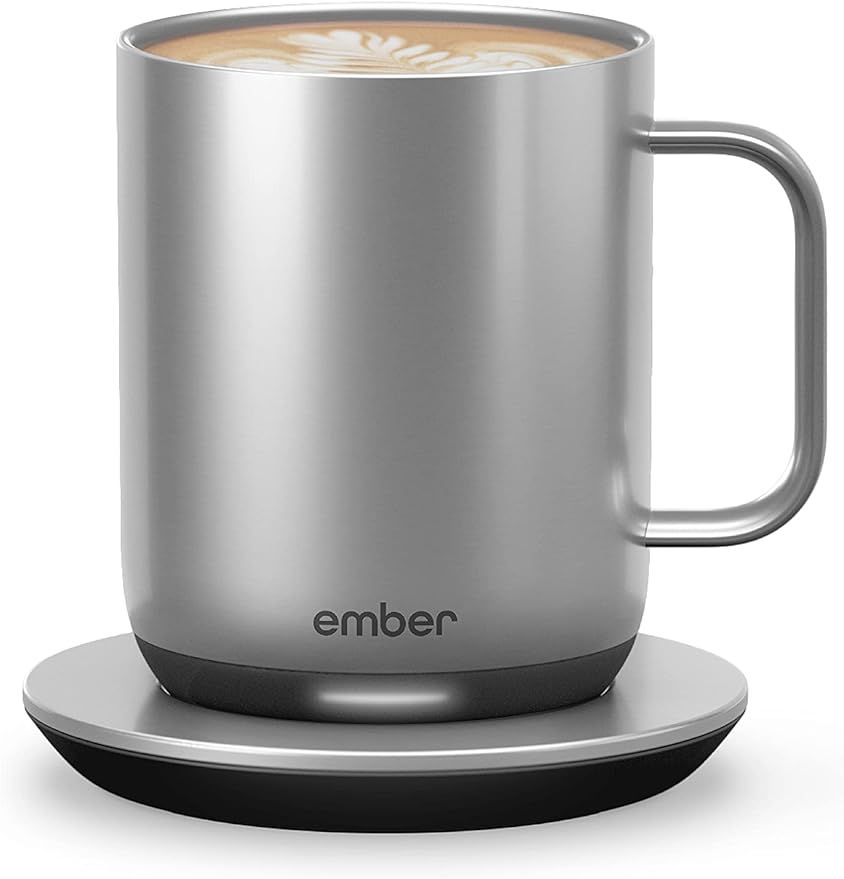 Ember Temperature Control Smart Mug 2, 10 oz, Stainless Steel, 1.5-hr Battery Life - App Controll... | Amazon (US)