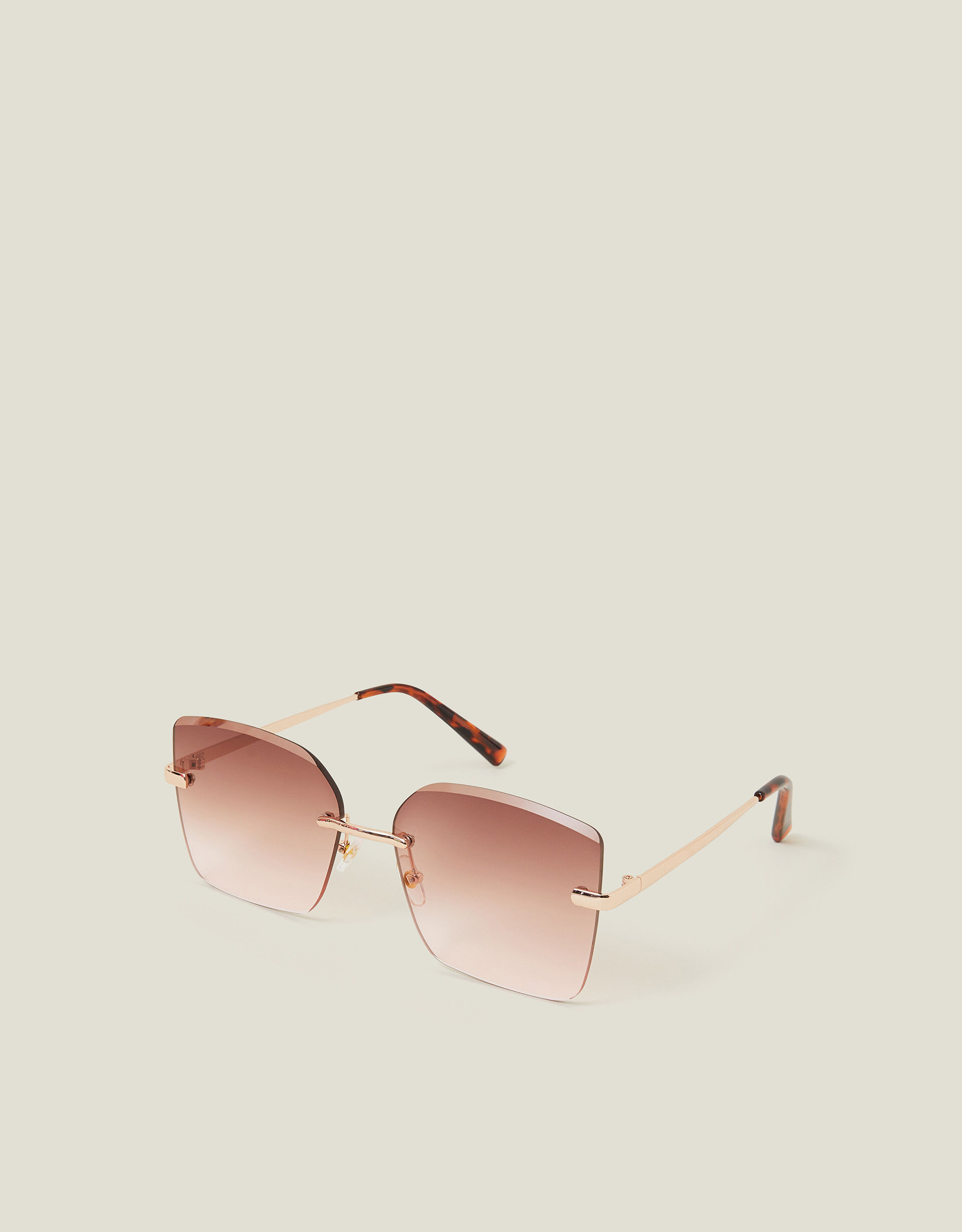 Oversized Smokey Lens Rimless Glasses | Accessorize (Global)