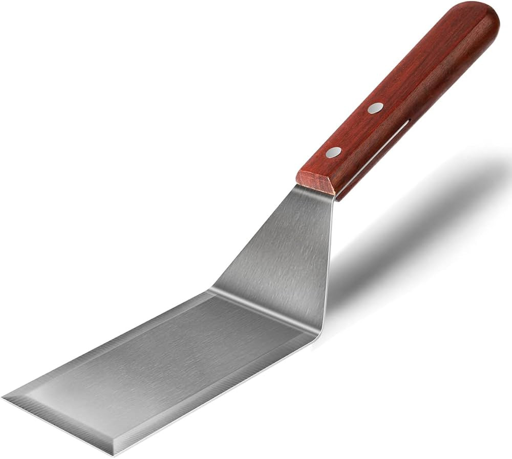 Metal Spatula for Cast Iron Skillet, Grill Spatula Stainless Steel Spatula, Burger Spatula, Fish ... | Amazon (US)