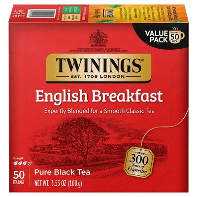 Twinings of London English Breakfast Pure Black Tea Bags - 50ct | Target