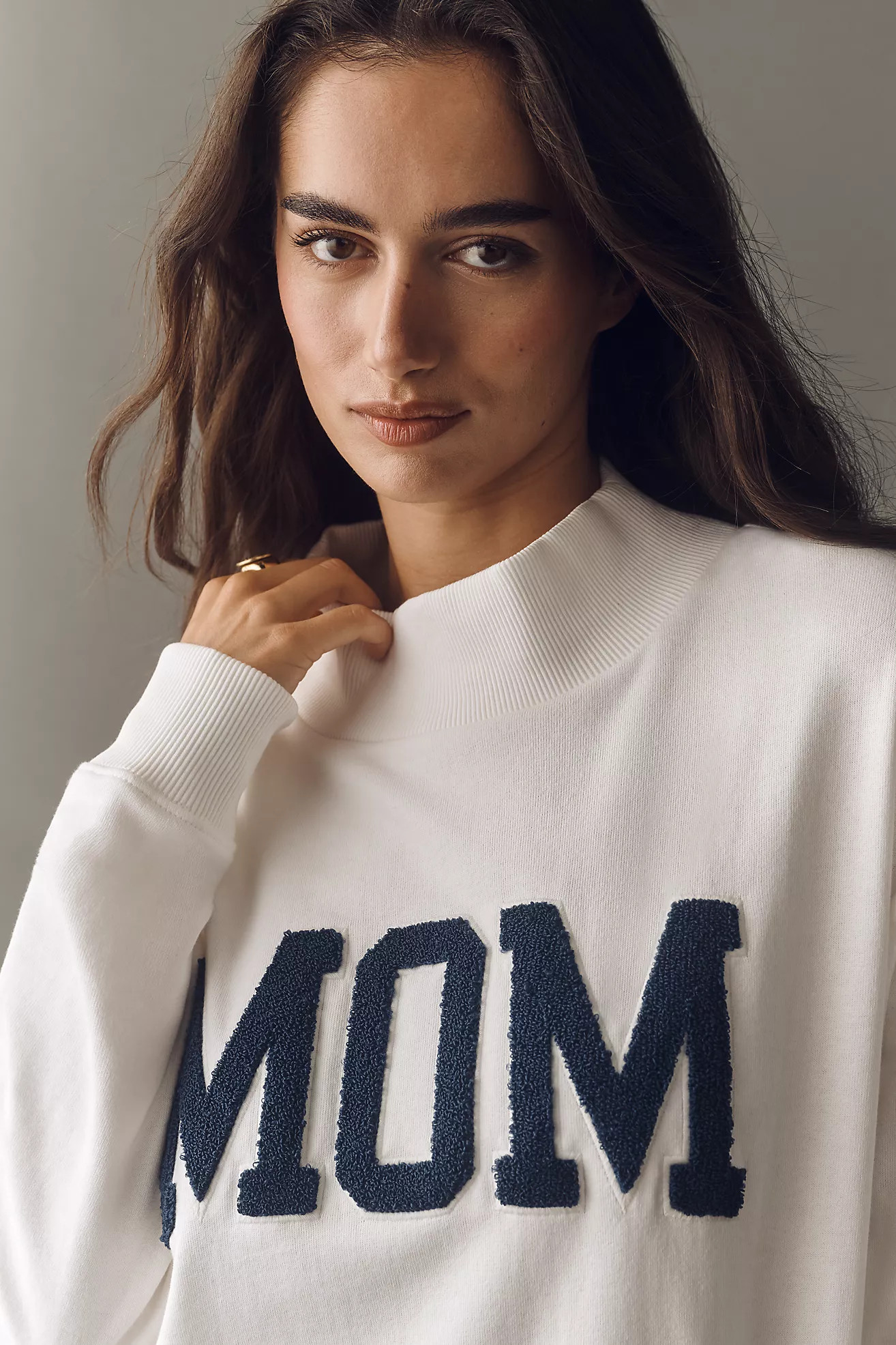 By Anthropologie Mom Mock-Neck Pullover | Anthropologie (US)