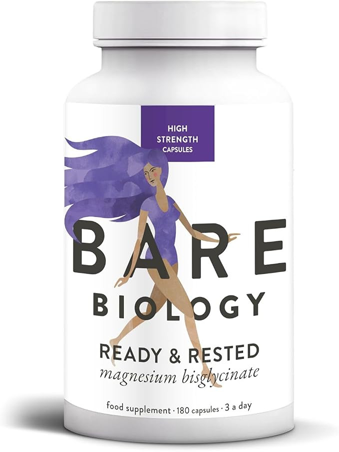 Bare Biology Ready & Rested Magnesium Glycinate Capsules – 60 Day Supply – Magnesium Suppleme... | Amazon (UK)