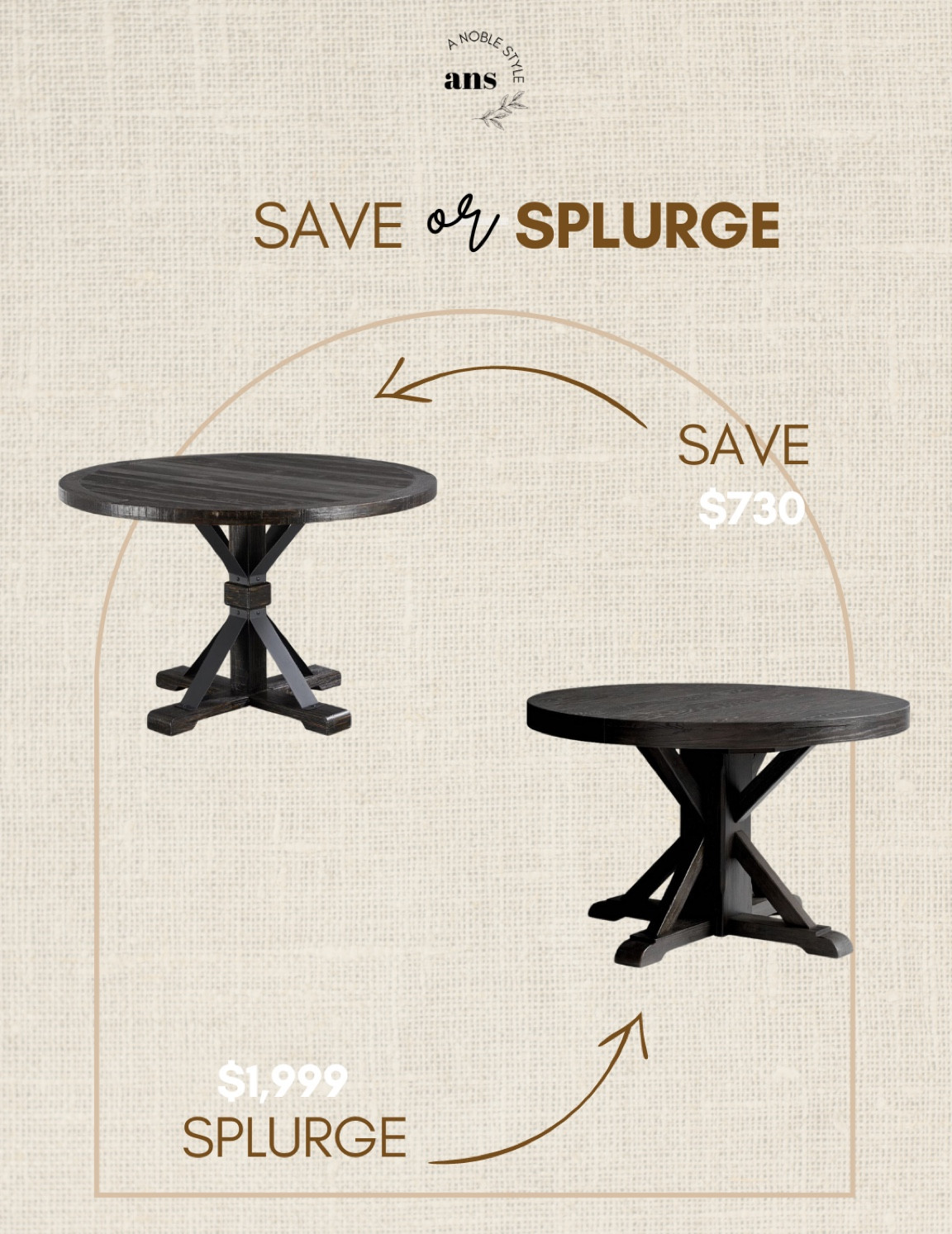 Save or splurge black round dining table. 


Dining table, home decor, neutral, organic modern, modern farmhouse, transitional, breakfast nook, save or splurge, daily dupe, look for less, same vibe for less

#LTKsalealert #LTKhome #LTKFind
