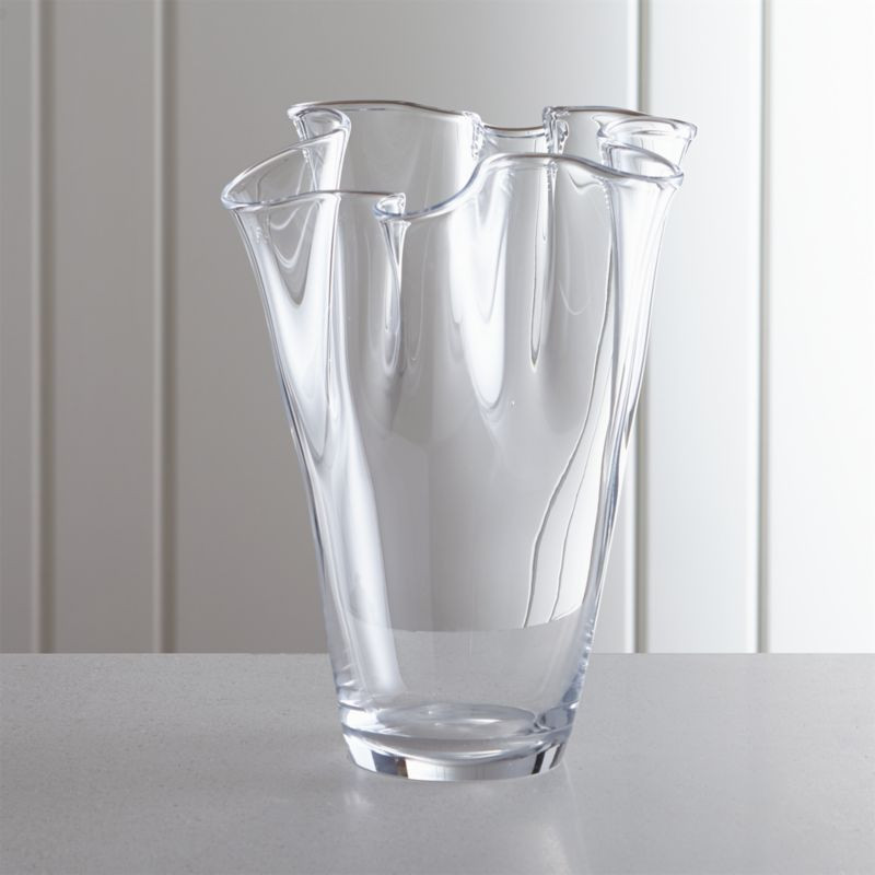 Evelyn Large Vase + Reviews | Crate and Barrel | Crate & Barrel