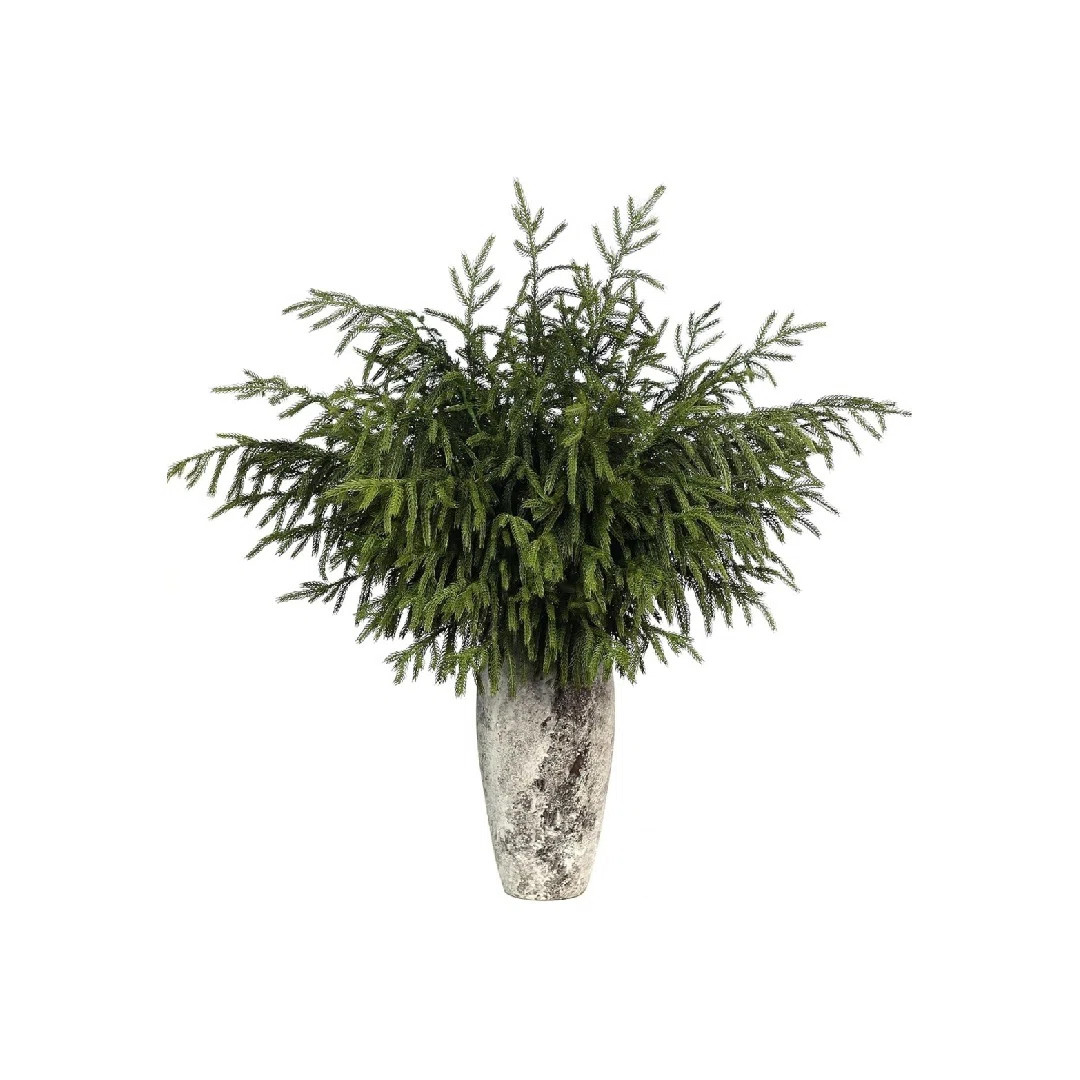 36" Artificial Christmas Green Plants For Home Decor (8 Pcs) (Set of 8) | Wayfair North America