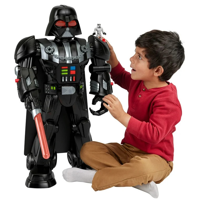 Star Wars, Darth Vader Bot Action Figure, Includes Stromtrooper Figure, Imaginext | Walmart (US)