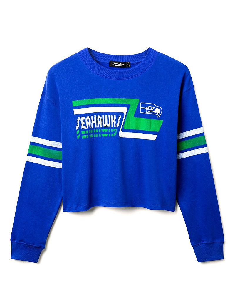 Junk Food Clothing Nfl Women's Seattle Seahawks Retro Crop Fleece Sweatshirt | Bloomingdale's (US)