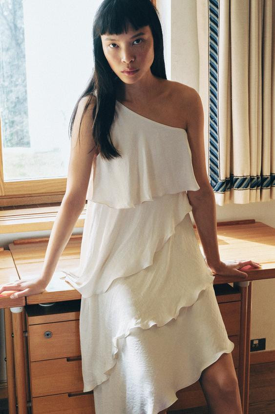 RUFFLED KNOTTED DRESS | Zara US