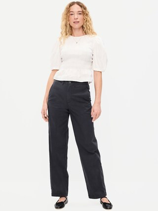 High-Waisted OGC Chino Full Length Straight Pants | Old Navy (US)