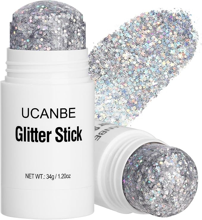 UCANBE Silver Body Glitter Stick for Singer Concerts Music Festivals, Face Glitter Makeup for Fac... | Amazon (US)