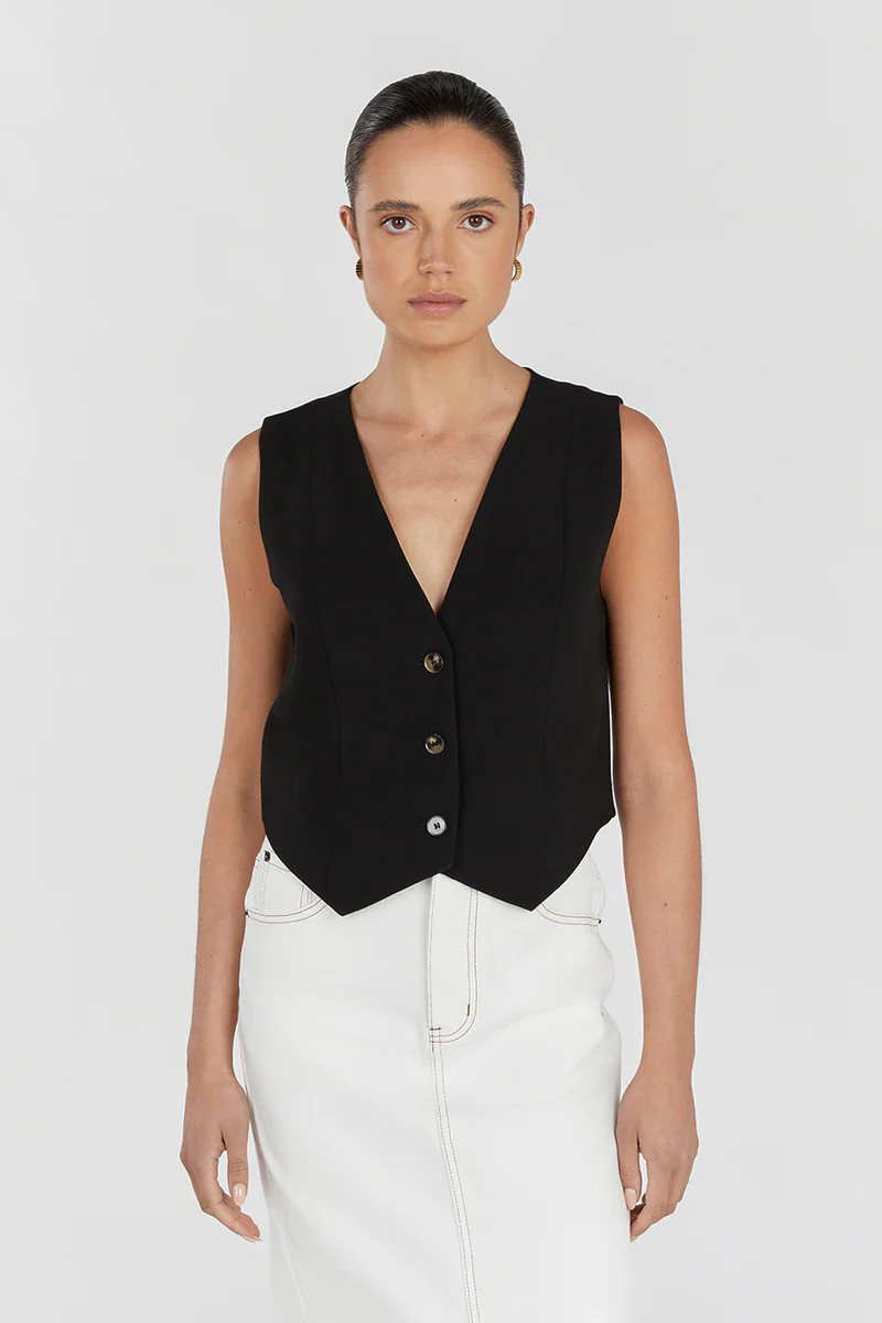 ROWAN BLACK VEST | DISSH