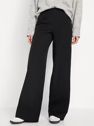 High-Waisted Pull-On Pixie Wide-Leg Pants | Old Navy (US)