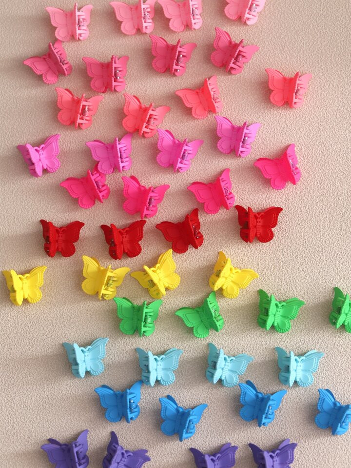 50 girls, middle and big children, random mixed color, rainbow color, two-color gradient color, c... | SHEIN