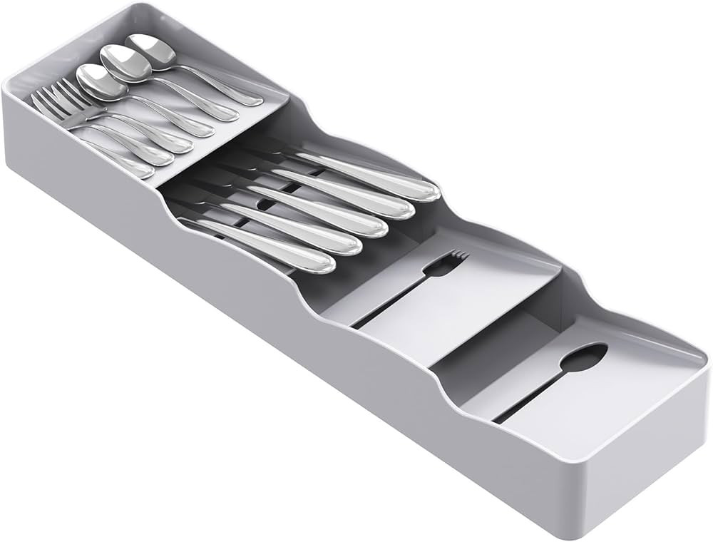 Lifewit Compact Flatware Drawer Organizer, Narrow Silverware Tray for Kitchen Drawers, Plastic Cu... | Amazon (CA)