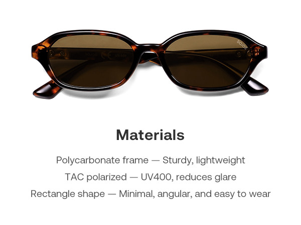 SOJOS Retro Rectangle Polarized Sunglasses for Women Men Trendy Hexagon Narrow Chic Y2K Sunnies S... | Amazon (US)