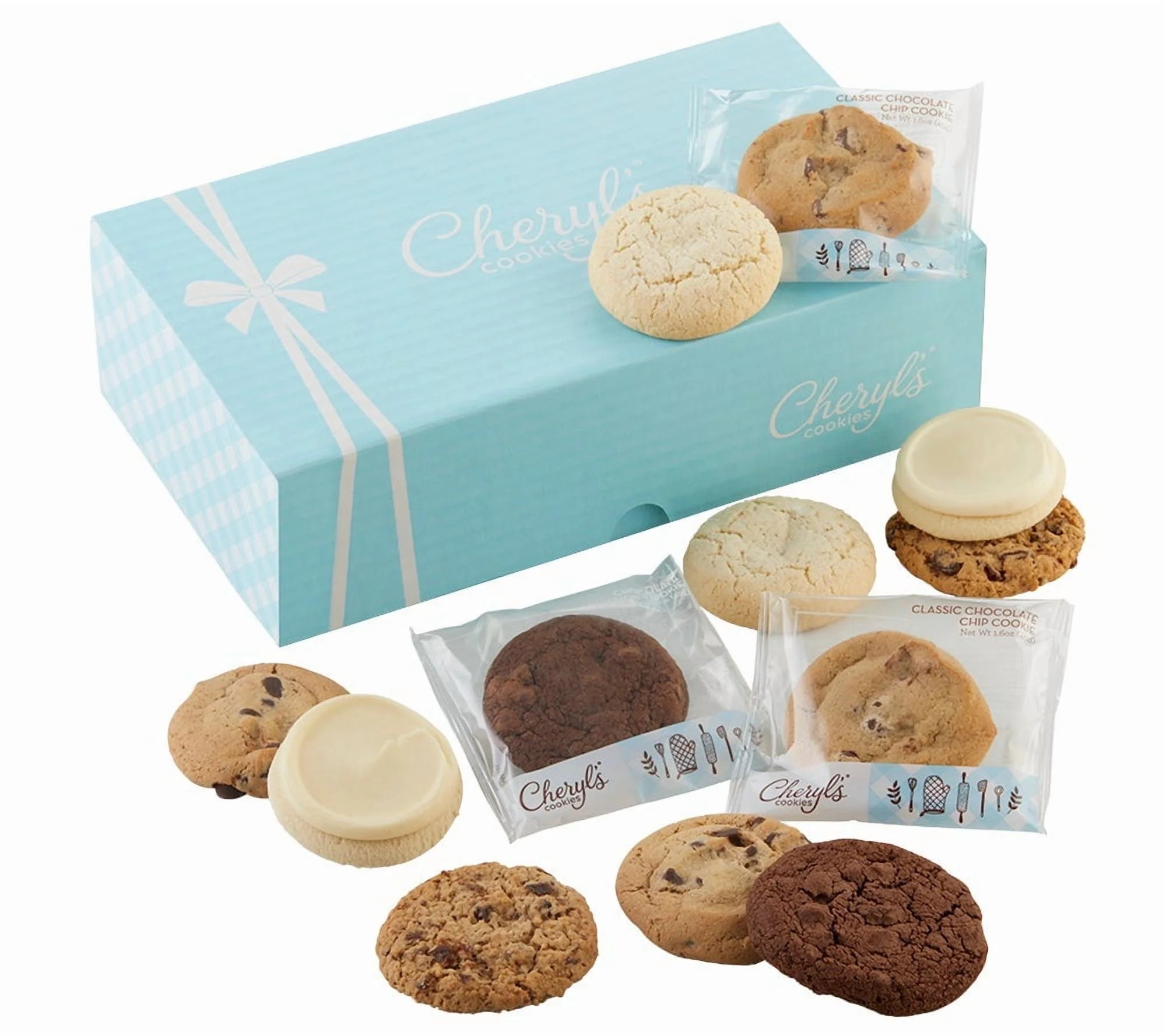 Cheryl's Cookies® Cookie Gift Box w/ 12 Assorted Cookies, Chocolate Chip, Oatmeal Raisin, Chocol... | Walmart (US)