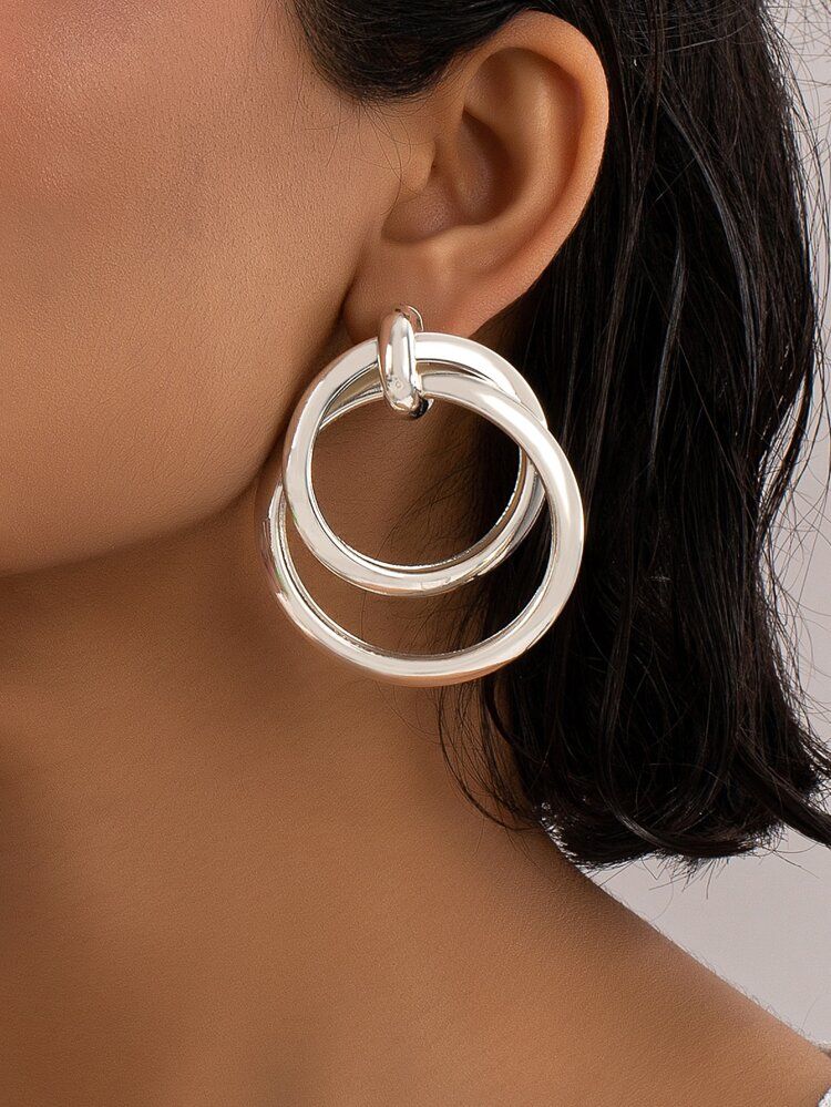 Circle Drop Earrings | SHEIN