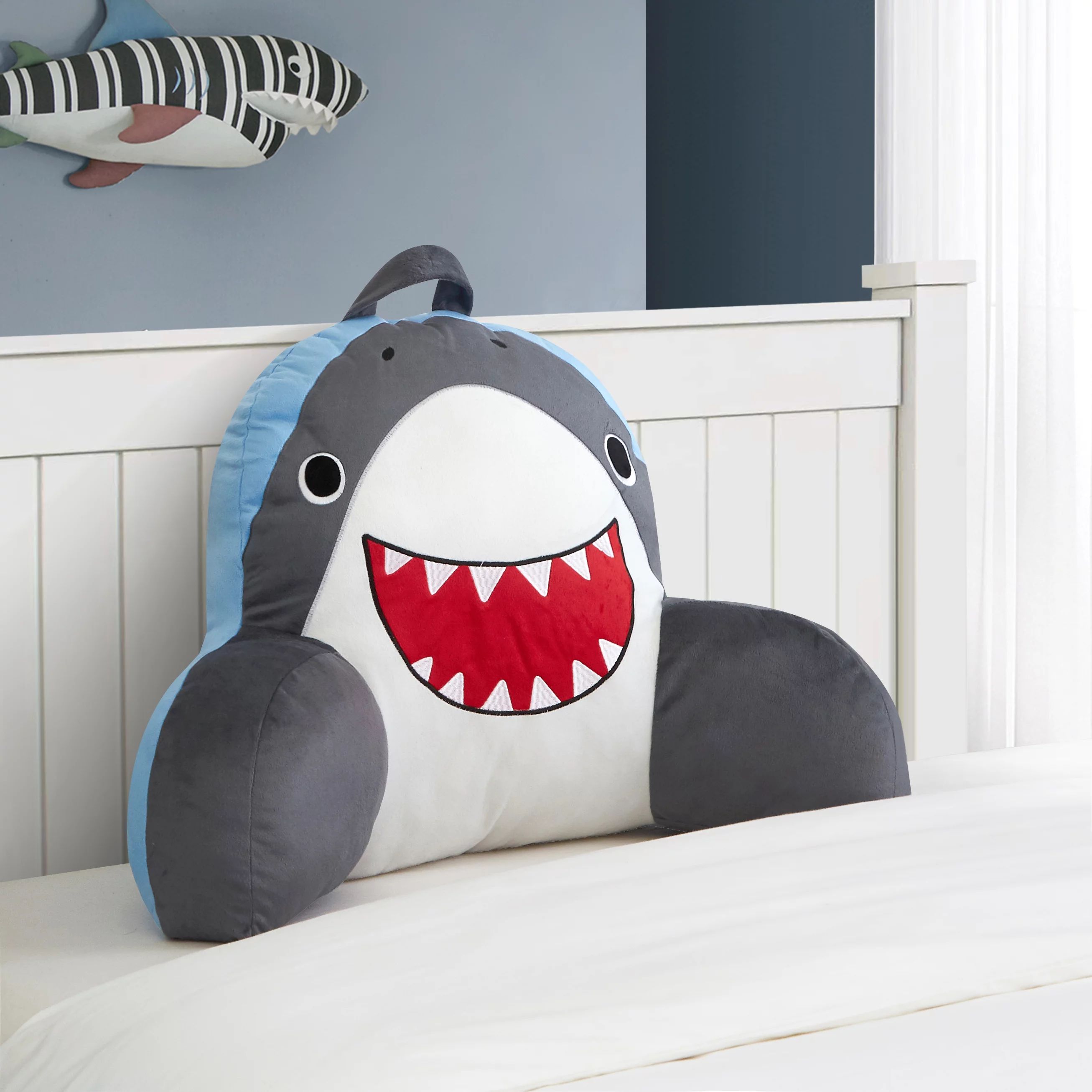 Your Zone Shark Backrest Pillow for Kids, 24" x 17" | Walmart (US)