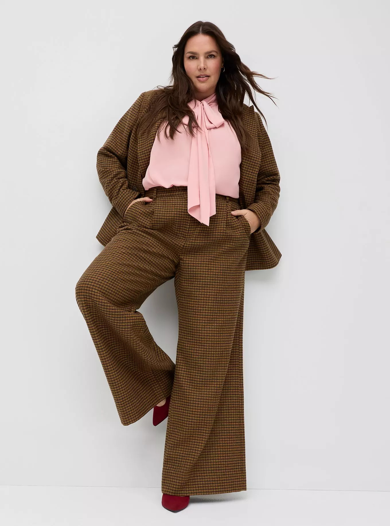 Studio Pleated Relaxed Wide Leg Trouser | Torrid (US & Canada)