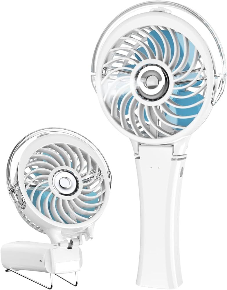 HandFan Portable Misting Fan, Handheld Mister Fan, USB Rechargeable Personal Mist Fan, Battery Op... | Amazon (US)