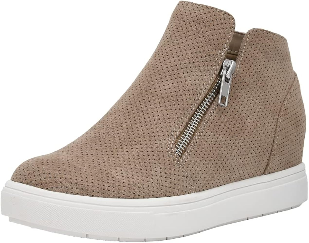 CUSHIONAIRE Women's Hart Hidden Wedge Sneaker +Wide Width Available | Amazon (US)