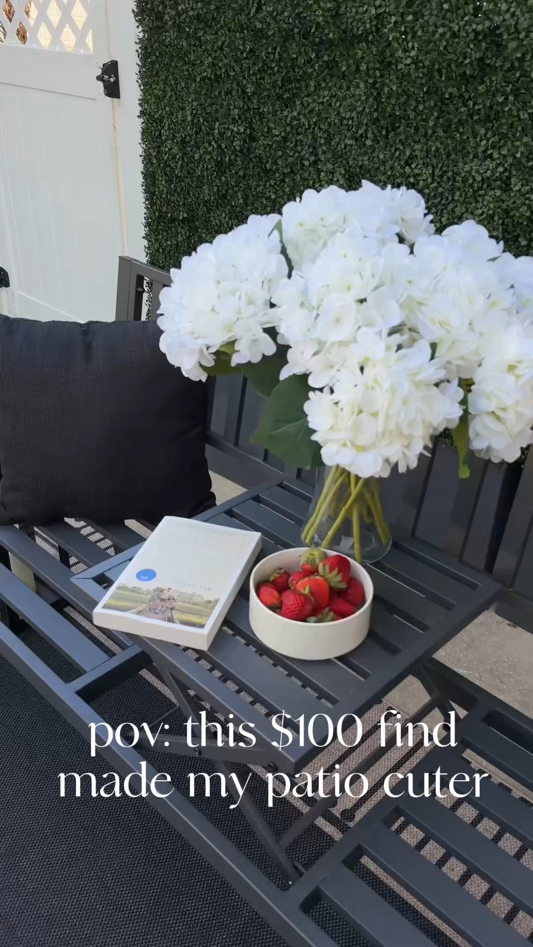 Now $100 💁🏻‍♀️ comment BENCH and I’ll send you the details. 

My patio’s little upgrade and I’m obsessed 🤍 this outdoor bench with a built in table is such a good Amazon find for small patios, porches, balconies, front entryways, and backyard spaces. It gives you extra seating without taking up a ton of room, and the center table is perfect for coffee, drinks, or decor. 

For around $100, this is such a cute patio furniture find that makes your outdoor space look more styled and put together.

#amazonfinds #patiodecor #outdoorfurniture #backyarddecor #amazonhome