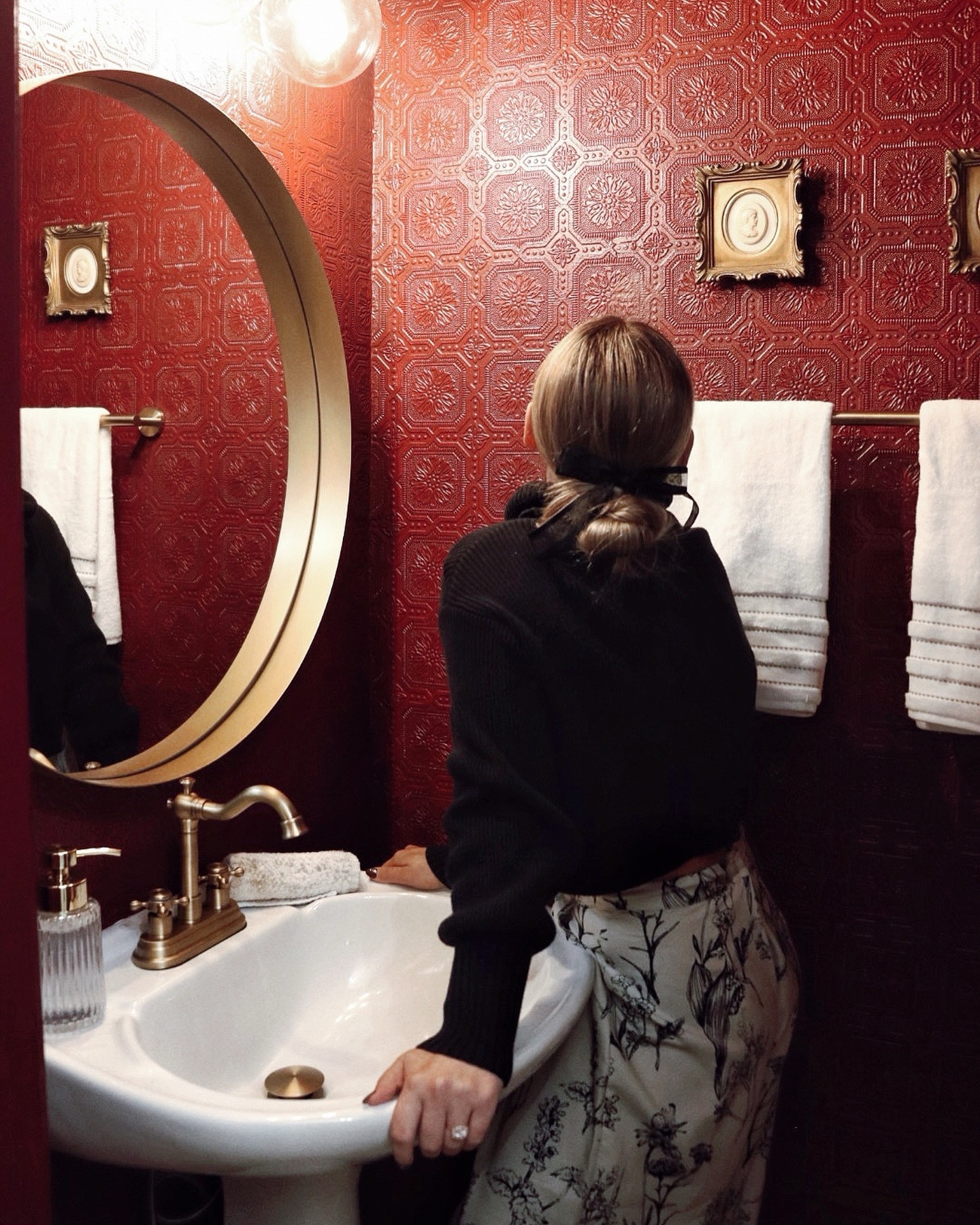 Our powder bath renovation! 
#homedecor #powderbath #bathroomdecor #homereno

#LTKHome #LTKFindsUnder50 #LTKFindsUnder100