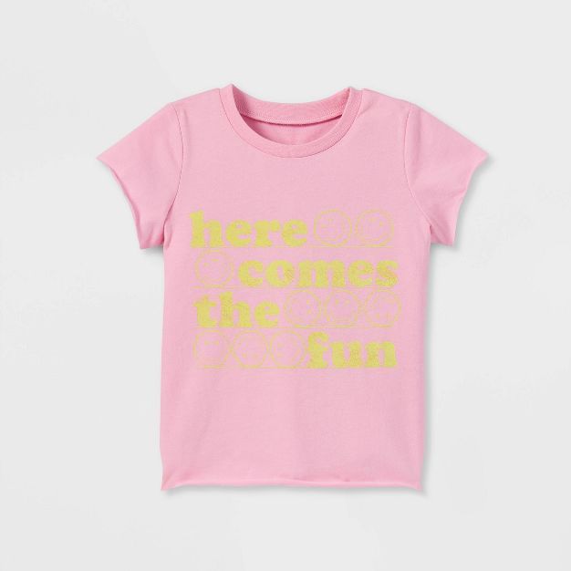 Grayson Mini Toddler Girls' Short Sleeve Graphic T-Shirt - Pink | Target