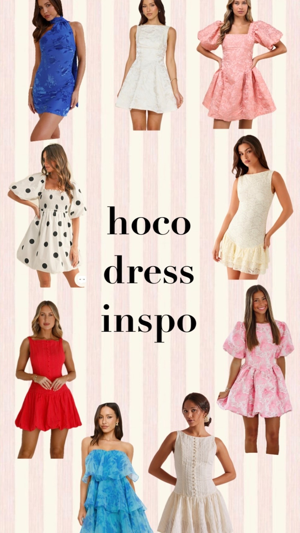 hoco dress inspo!! 💗