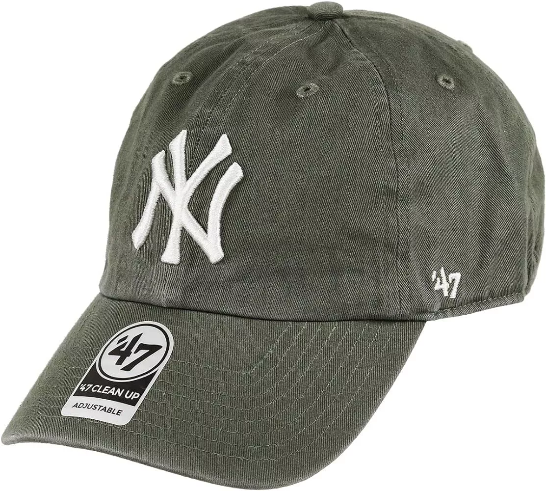 47 New York Yankees Clean Up Hat Cap Moss Green/Pink