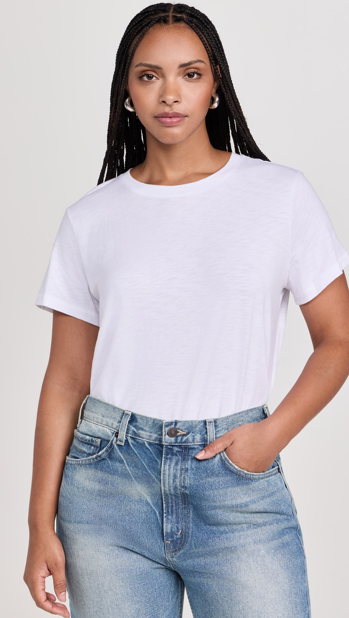 Madewell The Boxy Crop Tee in Soft Slub | Shopbop | Shopbop