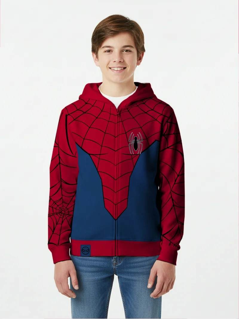 Boys, Licensed Cosplay Hoodie, Spiderman, Sizes XS-XXL | Walmart (US)