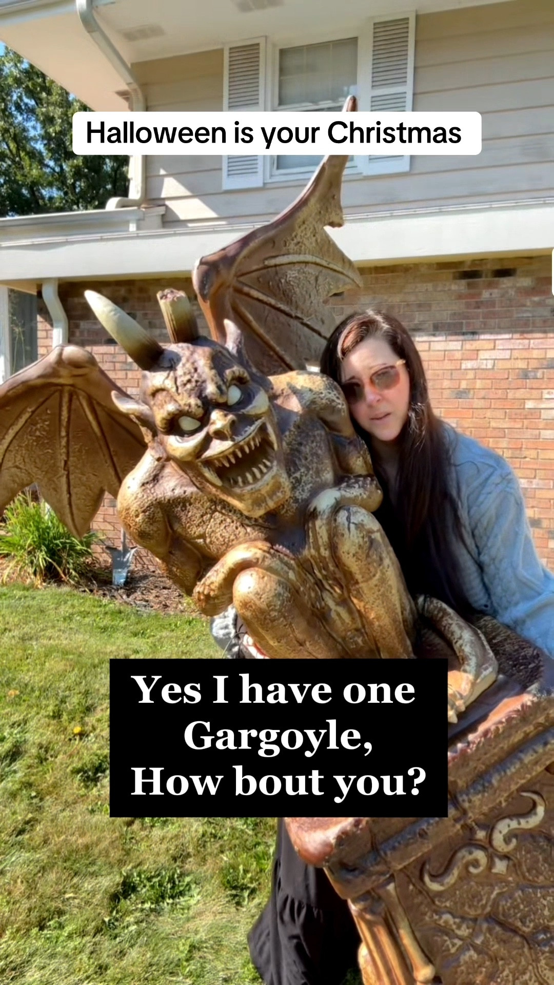 We love Halloween and our decor is the highlight every year from our howling warewolf to our gargoyles and winged demons to the 12’ skeleton and the animated my Internet Famous singing talking skeleton. Here is where you can find them! #GraveAndBones #HomeAccents #HomeDepot #HalloweenDecor #HalloweenDecorations

#LTKHome #LTKHalloween #LTKFallSale