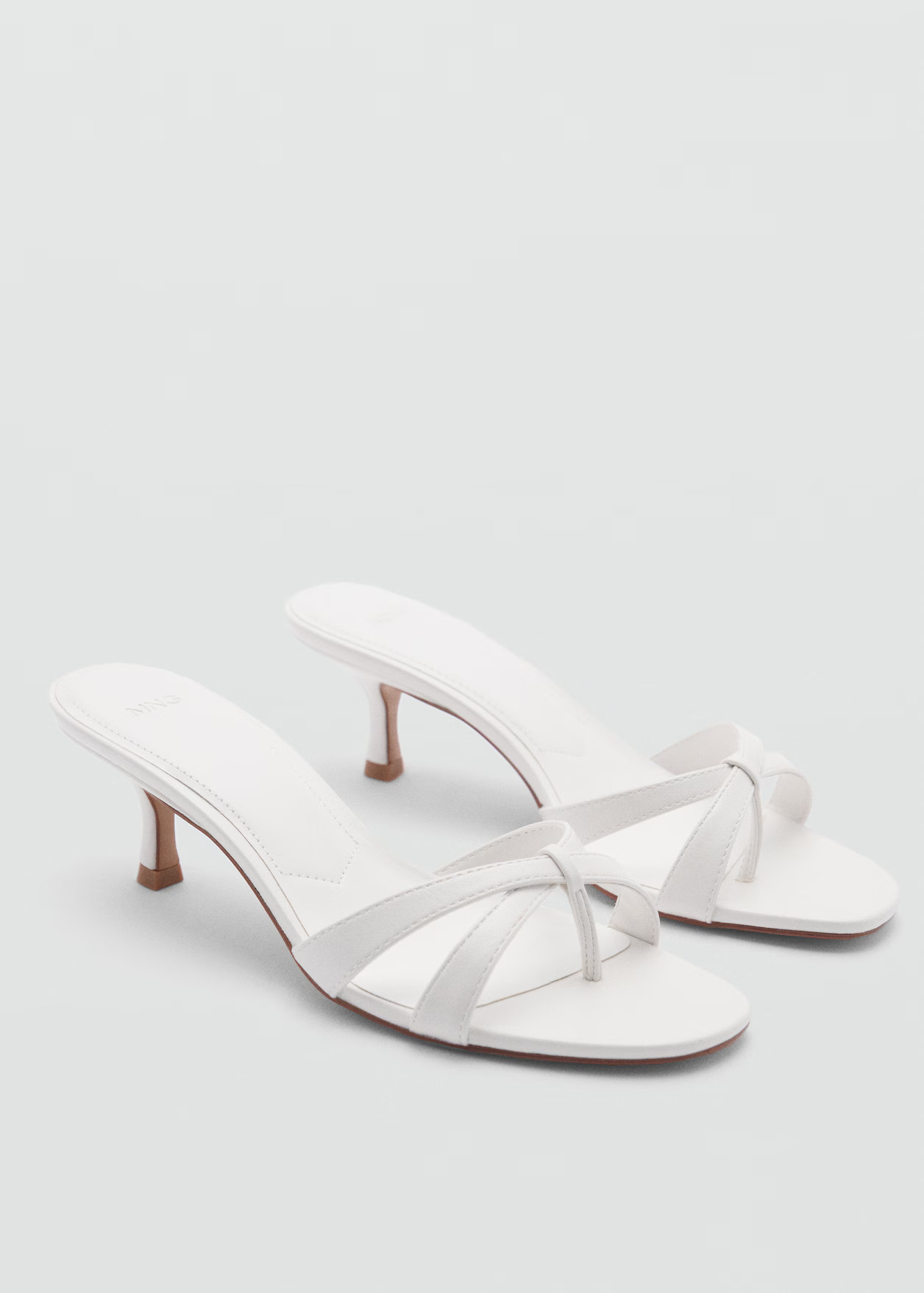 Strappy heeled sandals - Woman | MANGO USA | MANGO (US)