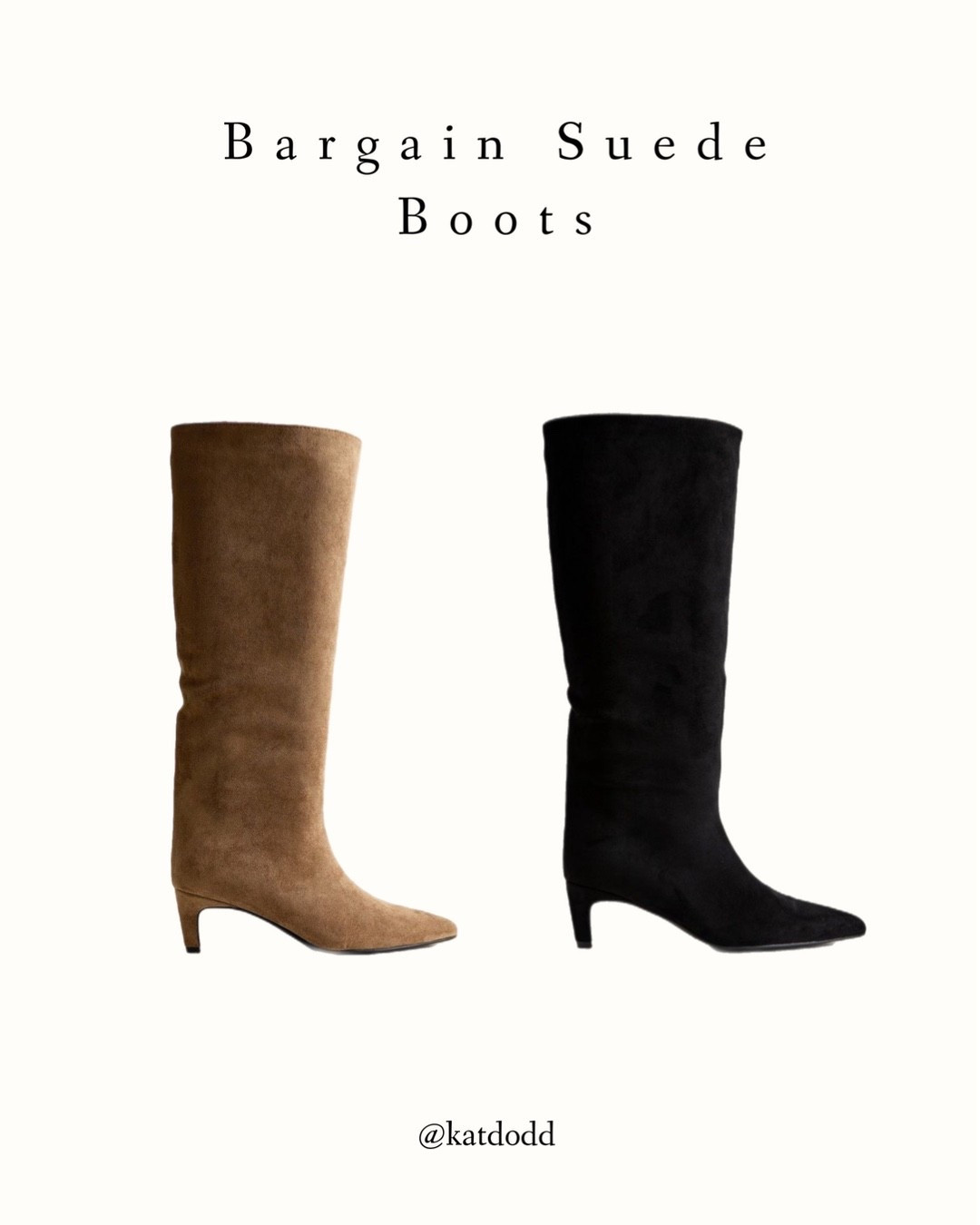 £40 boots!! 🤍 New Look are really smashing it at the moment and all sizes in stock! Very similar to the viral other brand ones!!!

Faux suede boots black camel knee high boots low heel 

#LTKwinter #LTKuk #LTKsale