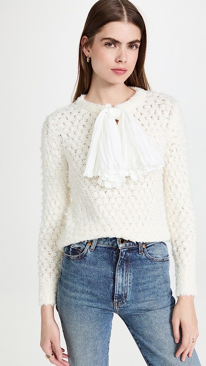 Alpaca Sweater with Removable Bow | Shopbop