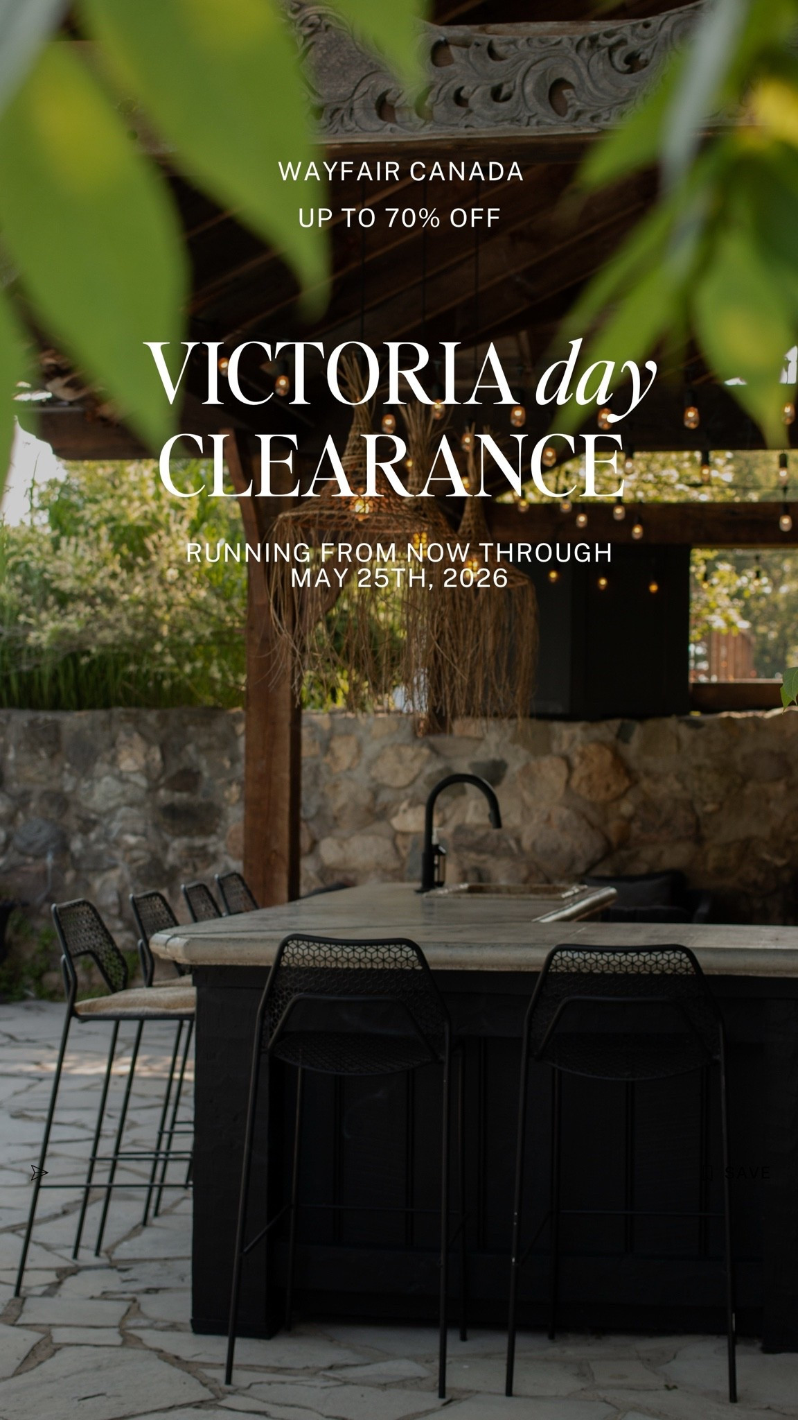 So many of our favourite backyard finds that we already own are on sale during the @wayfaircanada Victoria Day Clearance! From furniture to patio essentials to backyard string lights and hammocks … up to 70% off running through May 25th, 2026! #WayfairCAHome #WayfairCAPartner