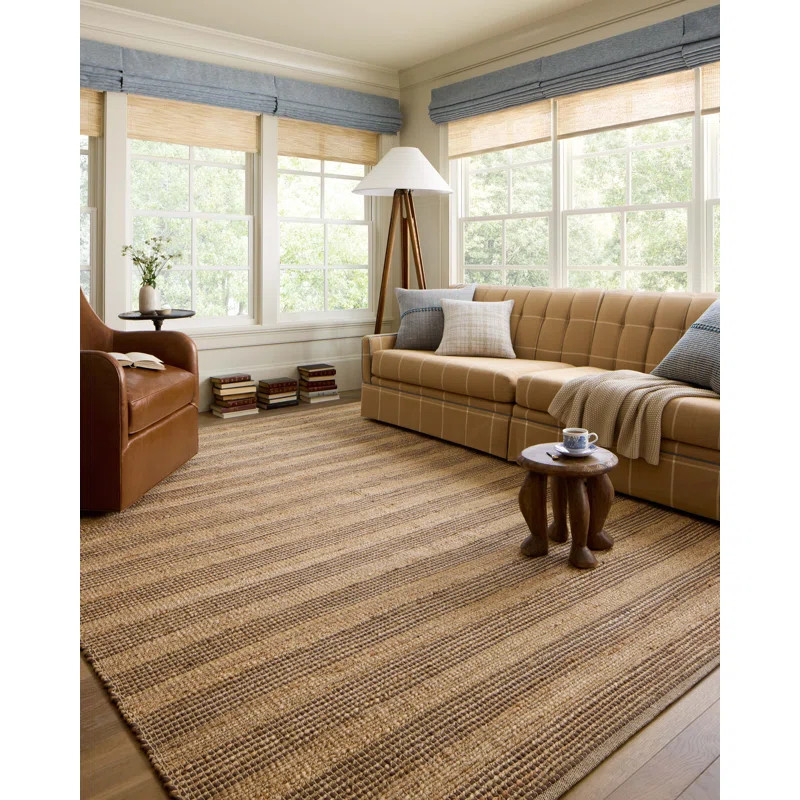 Chris Loves Julia x Loloi Judy Natural / Chocolate Area Rug | Wayfair North America