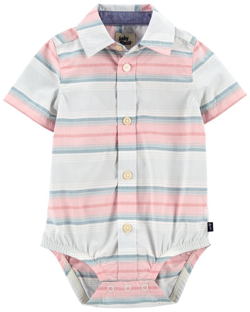 Baby Plaid Button-Front Bodysuit | Carter's