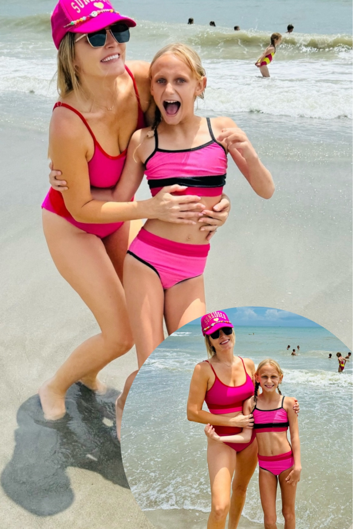 The best fitting bathing suit you'll ever find this bikini is perfectly Mama appropriate and comes in a matching set for your daughter. I'm wearing a size med.

#LTKSwim #LTKFindsUnder100 #LTKOver40