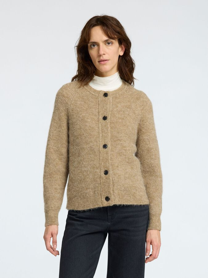 LONG-SLEEVED CARDIGAN | Brown | SELECTED FEMME® | Selected